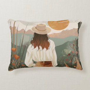 Boho Abstract landschap (20) Accent Kussen