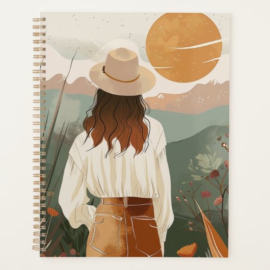 Boho Abstract landschap (20) Planner (Voorkant)