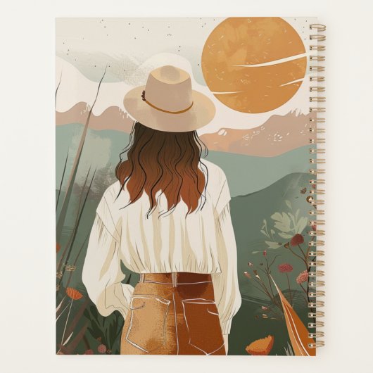 Boho Abstract landschap (20) Planner (Achterkant)