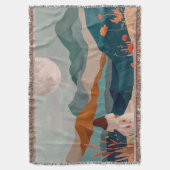 Boho Abstract landschap (21) Deken (Voorkant Verticaal)