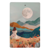 Boho Abstract landschap (21) Mini Klembord (Achterkant)
