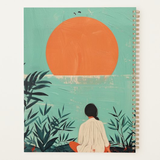 Boho Abstract landschap (22) Planner (Achterkant)