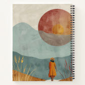 Boho Abstract landschap (23) Notitieboek (Achterkant)