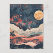 Boho Abstract landschap (24) Briefkaart (Voorkant)