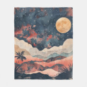 Boho Abstract landschap (24) Fleece Deken (Voorkant)