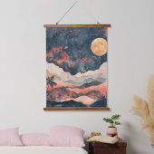 Boho Abstract landschap (24) Hangend Wandkleed (Slaapkamer)