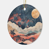 Boho Abstract landschap (24) Keramisch Ornament (Links)