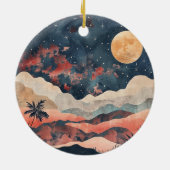 Boho Abstract landschap (24) Keramisch Ornament (Achterkant)