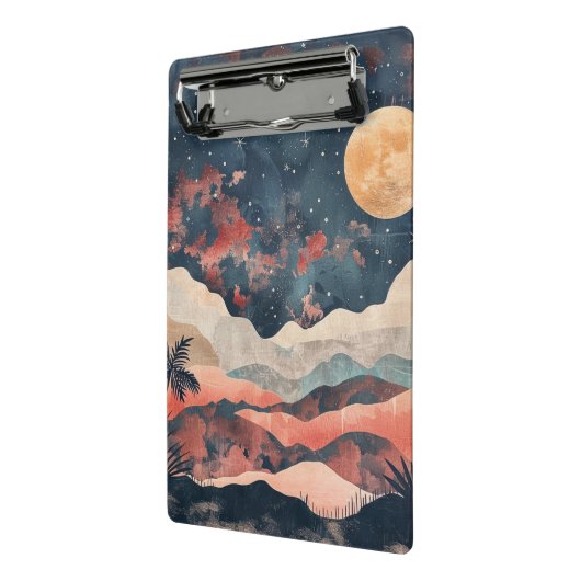 Boho Abstract landschap (24) Mini Klembord (Angled2)