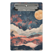 Boho Abstract landschap (24) Mini Klembord (Voorkant)