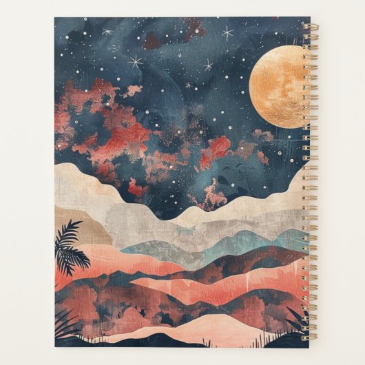 Boho Abstract landschap (24) Planner (Achterkant)