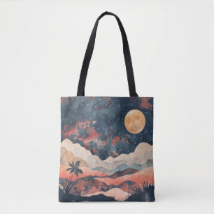 Boho Abstract landschap (24) Tote Bag