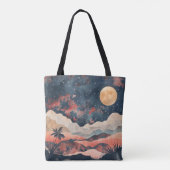Boho Abstract landschap (24) Tote Bag (Achterkant)