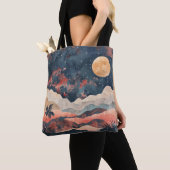 Boho Abstract landschap (24) Tote Bag (Dichtbij)