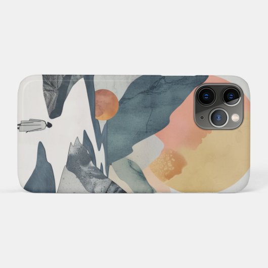 Boho Abstract landschap (2) Case-Mate iPhone Case (Achterkant (horizontaal))