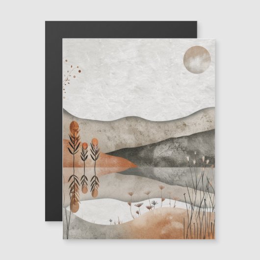 Boho Abstract landschap (3) (Voorkant / Achterkant)