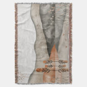 Boho Abstract landschap (3) Deken (Voorkant Verticaal)