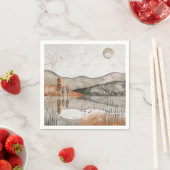 Boho Abstract landschap (3) Servet (Insitu)