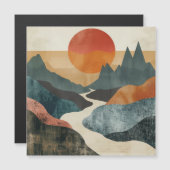 Boho Abstract landschap (5) (Voorkant / Achterkant)