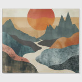Boho Abstract landschap (5) Cadeaupapier (Vlak)