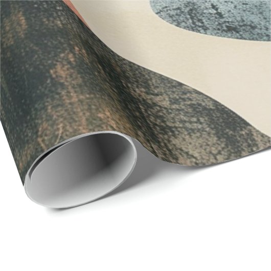 Boho Abstract landschap (5) Cadeaupapier (Rol Hoek)
