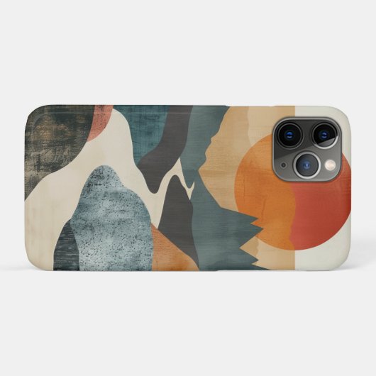 Boho Abstract landschap (5) Case-Mate iPhone Case (Achterkant (horizontaal))