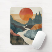 Boho Abstract landschap (5) Muismat (Met muis)