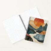 Boho Abstract landschap (5) Notitieboek (Binnen)