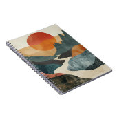 Boho Abstract landschap (5) Notitieboek (Rechterzijde)