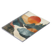 Boho Abstract landschap (5) Notitieboek (Linkerzijde)