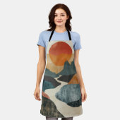 Boho Abstract landschap (5) Schort (Gedragen)