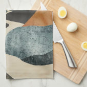 Boho Abstract landschap (5) Theedoek (Quarter Fold)