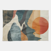 Boho Abstract landschap (5) Theedoek (Horizontaal)