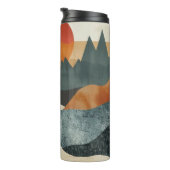 Boho Abstract landschap (5) Thermosbeker (Geroteerd rechts)