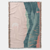 Boho Abstract landschap (7) Deken (Voorkant Verticaal)