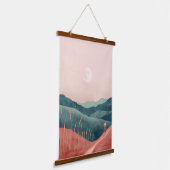 Boho Abstract landschap (7) Hangend Wandkleed (Gebogen)
