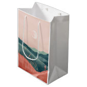 Boho Abstract landschap (7) Medium Cadeauzakje (Voorkant Gekanteld)