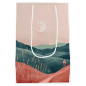 Boho Abstract landschap (7) Medium Cadeauzakje (Achterkant)