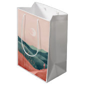 Boho Abstract landschap (7) Medium Cadeauzakje (Achterkant Gekanteld)