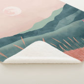 Boho Abstract landschap (7) Sherpa Deken (3/4)
