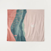 Boho Abstract landschap (7) Wandkleed (Voorkant (horizontaal))