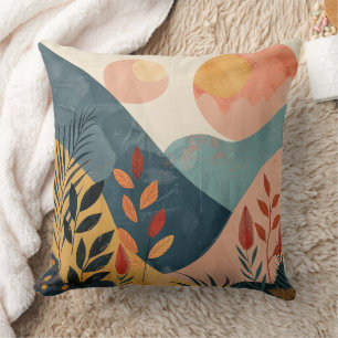 Boho Abstract landschap (8) Kussen
