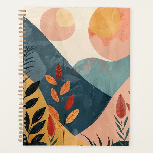 Boho Abstract landschap (8) Planner (Voorkant)