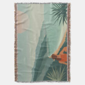 Boho Abstract landschap (9) Deken (Voorkant Verticaal)