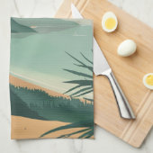 Boho Abstract landschap (9) Theedoek (Quarter Fold)