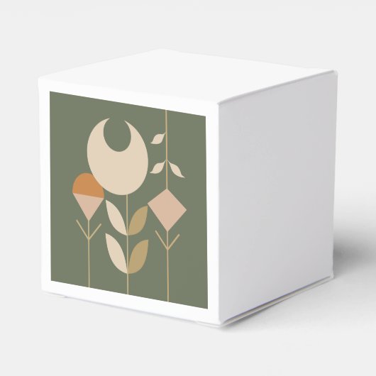 Boho Abstract Lily Bedankdoosjes (Achterkant)