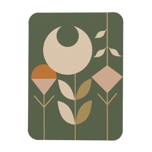 Boho Abstract Lily Magneet (Verticaal)