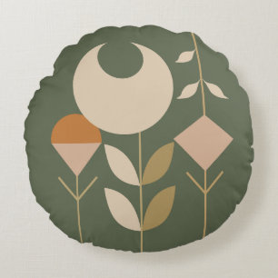 Boho Abstract Lily Rond Kussen