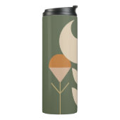 Boho Abstract Lily Thermosbeker (Gedraaid links)