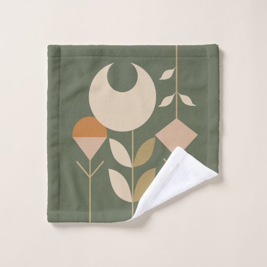 Boho Abstract Lily Washandje (Wasdoekje)